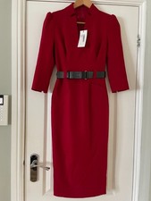 Karen Millen Red Pencil Belted