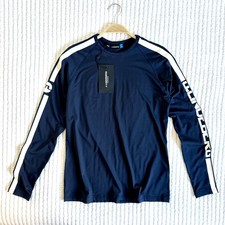 J.Lindeberg  Men’s Golf Layer Top Long Sleeve Navy Blue  size S NEW