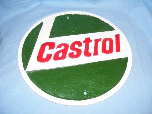 Castrol oil sign - oil, iron