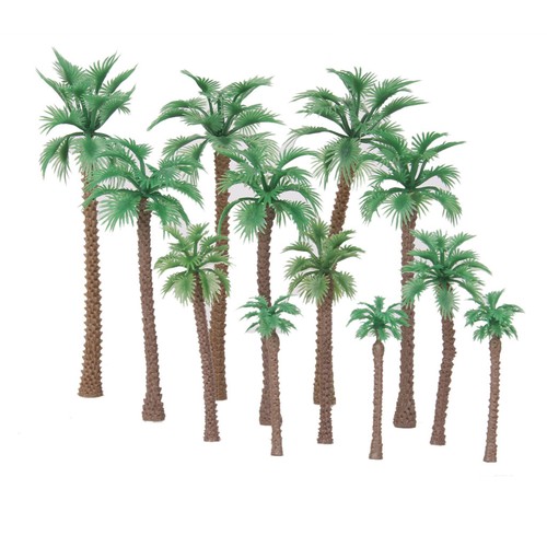 12pcs mixed palm model tree - model,