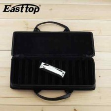 10Hole Blues Harmonica Case for 12 Blues Harmonicas Diatonic Harmonica Case Bag