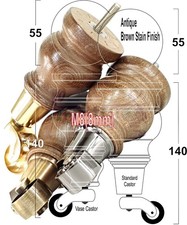 4 Wood Furniture Legs Antique