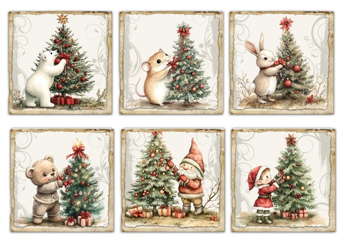 Christmas card toppers - , for