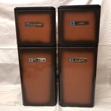 Vintage Canisters Brown Made