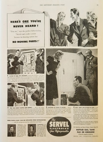 1939 servel electrolux gas - servel,