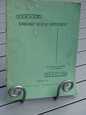 COMMER KARRIER WORKSHOP MANUAL
