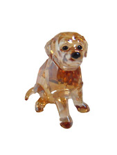 SWAROVSKI SILVER CRYSTAL 1142825 GOLDEN RETRIEVER DOG WITH BOX