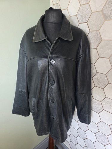 Vintage mens black genuine - vintage,