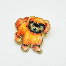 Vintage Pekingese Dog Plastic