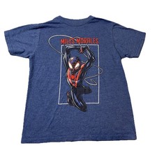 Marvel Boy's Spider-Man Into The Spider VS Miles Morales Spidey T-Shirt M