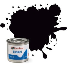 Humbrol No 85 Coal Black Satin
