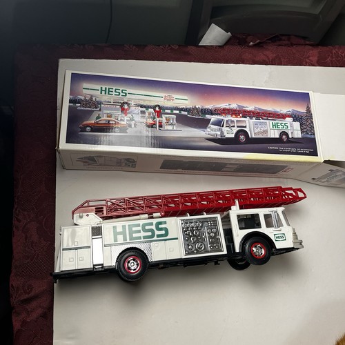 Vintage hess toy fire truck - hess,