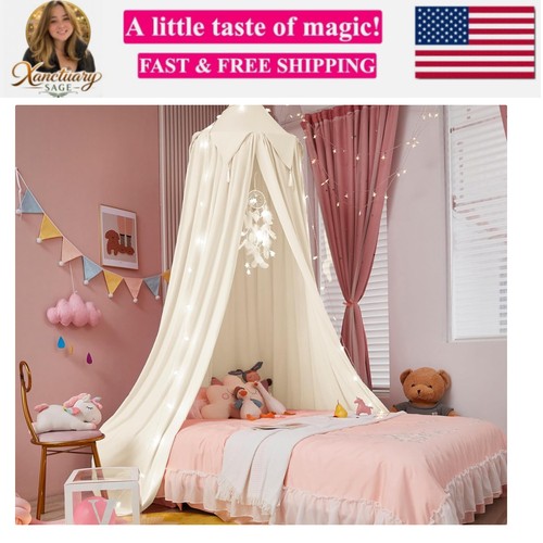 Kids bed canopy with - canopy, tassels