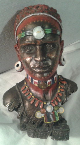 African bust head model cast - bust,