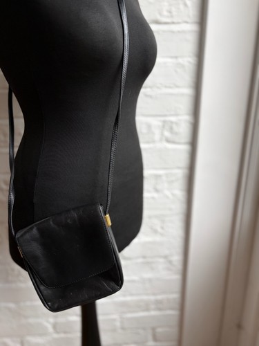 Vintage black real leather - black,