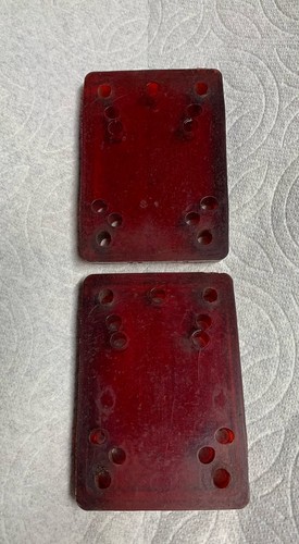 Vintage skateboard risers ruby - vintage,