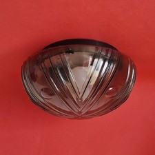 Art Deco Clear Glass Wall