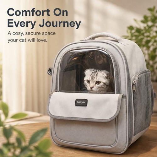 Window cat carrier breathable - cat,