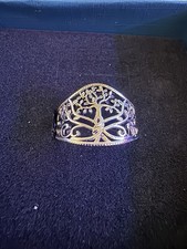 Sterling Silver Tree of Life Ring – UK Size O / US 7 (r1013)