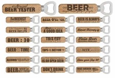 Personalised Wooden Bottle Opener, Any Text You require,Birthday,fathers Day Etc