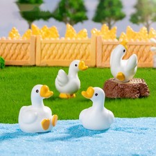 Mini Resin Goose Figurines