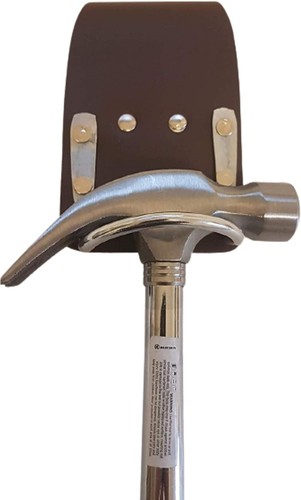 Leather hammer holder steel - leather,