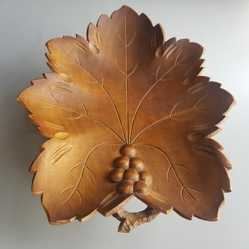 Antique swiss alps wooden bowl - swiss,