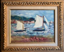 Vintage original framed oil - original,