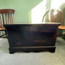 Vintage wooden storage chest - vintage,
