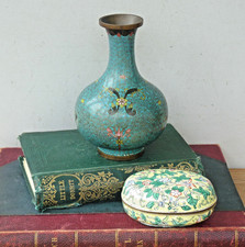 Cloisonne Vase Trinket box