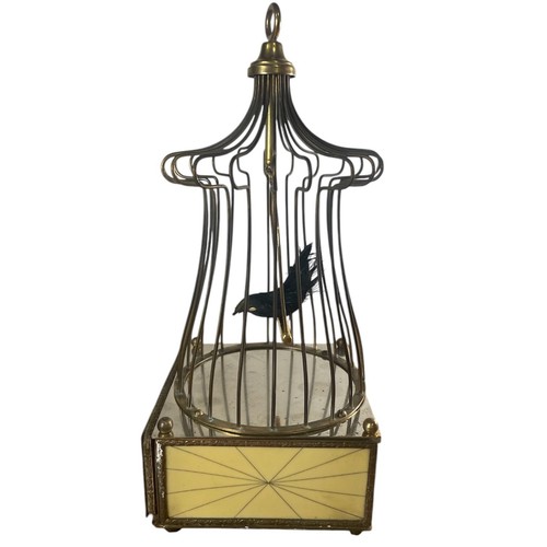 Antique singing bird cage - singing,