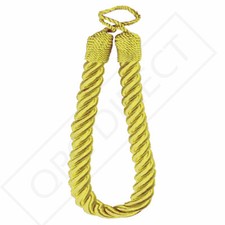 Rope Curtain Tieback 60cm Twisted Cord Chunky Plain Modern 20mm Thick Tie Back