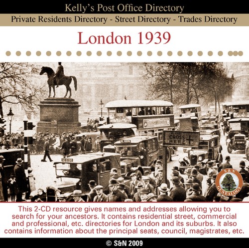 London 1939 kelly post - 1939, kelly's