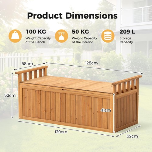 Outdoor storage bench - outdoor,