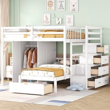 Full Over Twin Wood Bunk Bed
