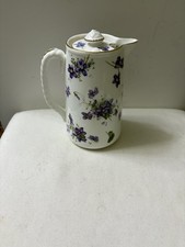 Hammersley Bone China Victorian Violets coffee pot or hot water jug,11207