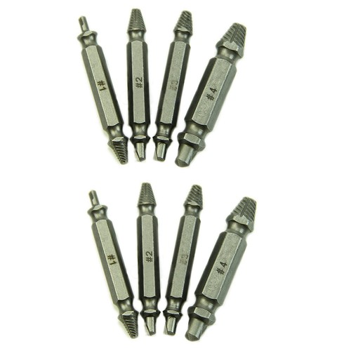 Screw extractor drill - 8x, bits