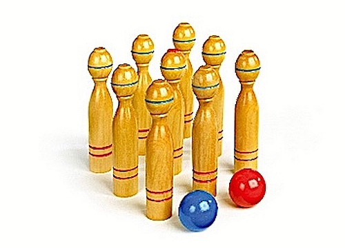 Wooden garden skittles - wooden,