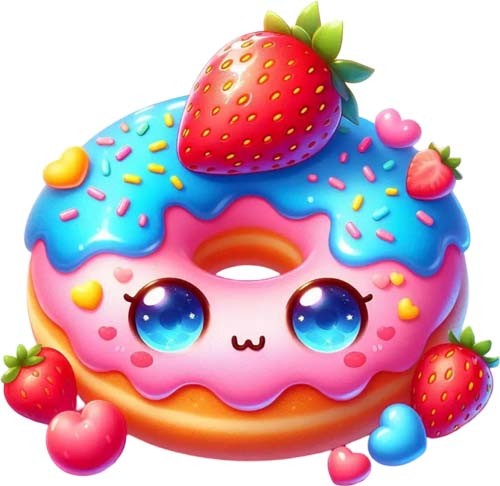 Valentine day donut - wall, art
