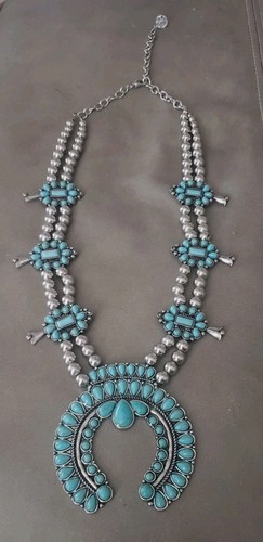 Turquoise squash blossom - turquoise,