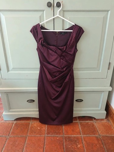 Coast plum satin ruched - coast,