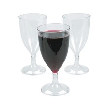 Plastic Wine Glasses - 25 Ct.