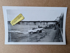 UNUSUAL OLD PHOTO PEOPLE  AMPHIBIOUS VINTAGE CAR TRANSPORT VEHICLE PIER PS 103
