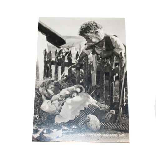 Antique steiff mecki postcard - antique,