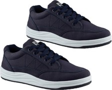 Mens Lace Up Canvas Flat