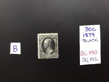 USA 1879 Used 30c Alexander Hamilton Jet Black (B)