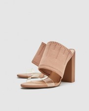 ZARA Woman Fabric & Vinyl High