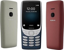 Original Nokia 8210 4G GSM Unlocked-Dual SIM Camera Radio Bluetooth Mobile Phone