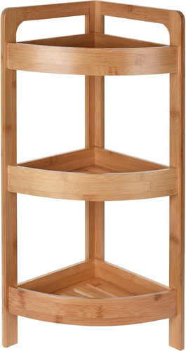 Bamboo corner shelf unit - corner,