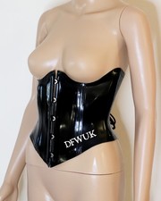 32" Latex black corset